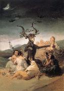 Francisco Goya L-Aquelarre oil painting artist